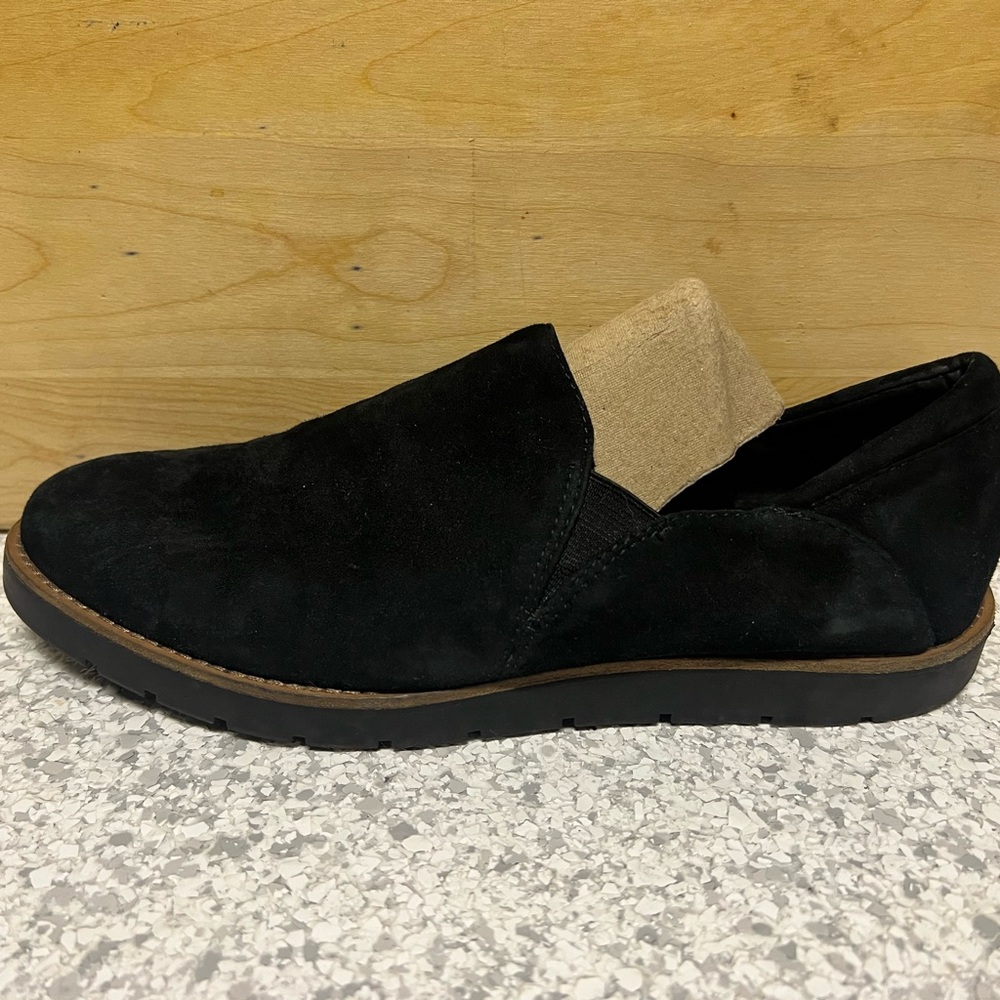 Vaneli Black Suede Slip-On Loafers